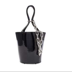 Alexander Wang patent leather Roxy bucket bag